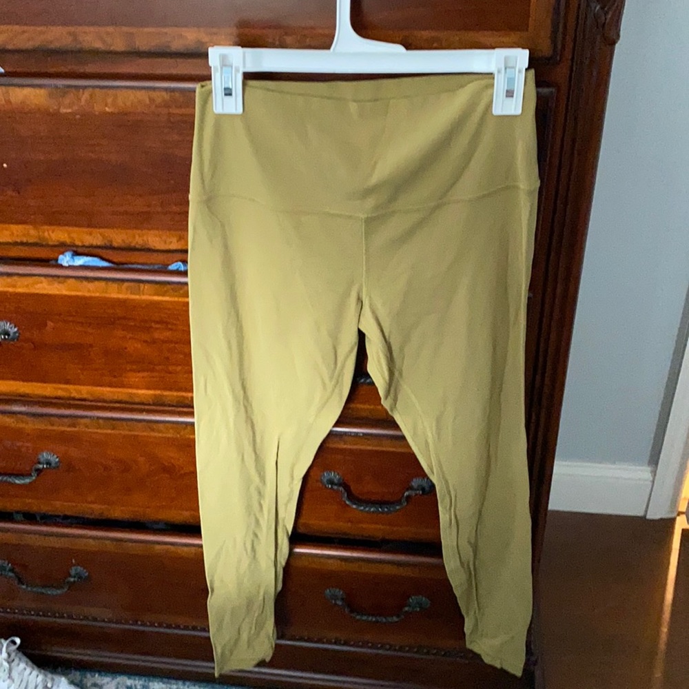 Lulu lemon mustard yellow leggings- size 10